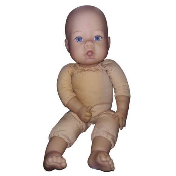 VTG Y2k Lee Middleton Baby Doll By Reva Chubby Cheek Open Pout Mouth Doll - Picture 2 of 10